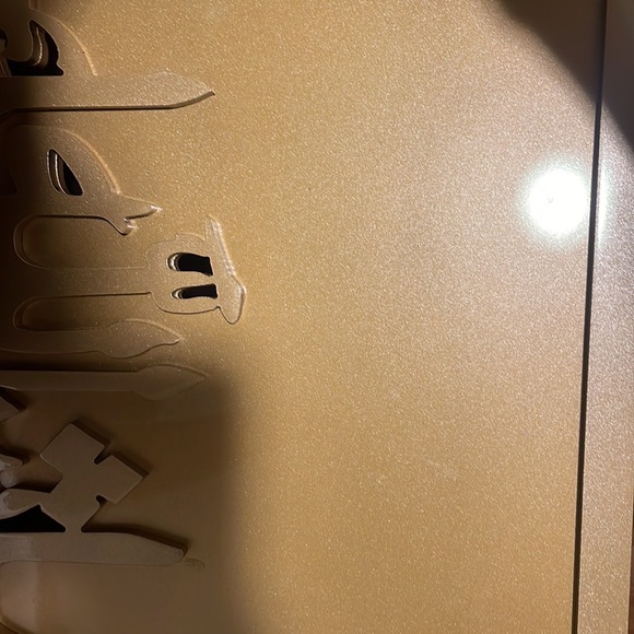 Wooden tray gold with word Mashallah in Arabic brand new never used - Picture 6 of 6